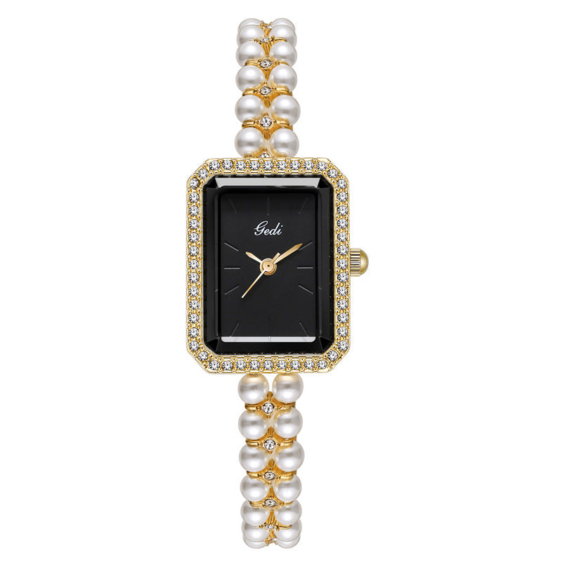 Women's shell pearl quartz watch, view 9 - MRSLM