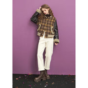Brown cargo jacket for women, view 3 - MRSLM