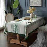 geometric tassels bohemian tablecloth, view 4 - MRSLM