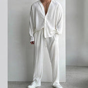 men's button shirt and trousers set - MRSLM