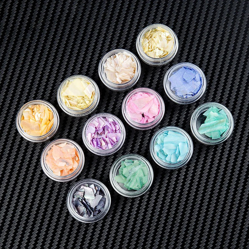 glitter abalone shell nail art decorations, view 4 - MRSLM