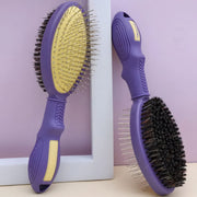 double-sided dog grooming brush, view 2 - MRSLM