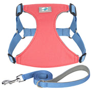 adjustable nylon dog harness and leash set, view 5 - MRSLM