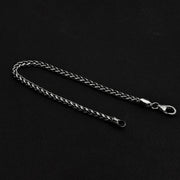 men's sterling silver distressed bracelet, view 8 - MRSLM