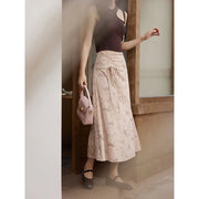retro corduroy midi skirt, view 2 - MRSLM