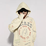 Creative printed casual hoodie - MRSLM