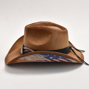 straw western cowboy hat, view 12 - MRSLM