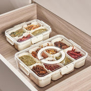 portable snack organizer box with compartments - MRSLM