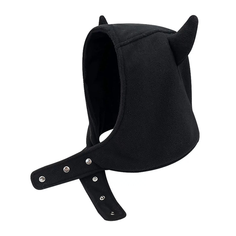 Plush bomber hat with devil ears, view 5 - MRSLM