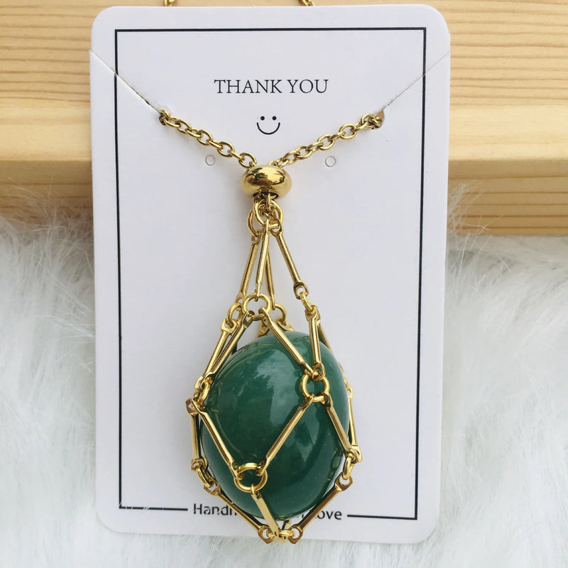 customized stone pendant necklace, view 18 - MRSLM