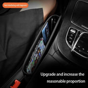 luxe car seat gap organizer PU leather, view 8 - MRSLM