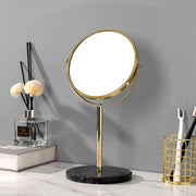 natural marble 360 rotating makeup vanity mirror, view 9 - MRSLM
