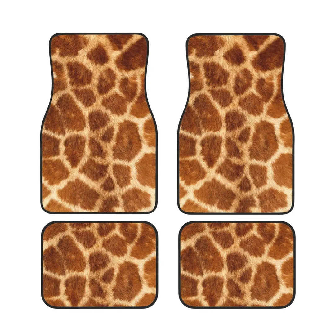 Giraffe Print Universal Car Floor Mats