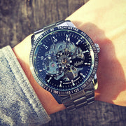men's automatic hollow mechanical watch, view 16 - MRSLM