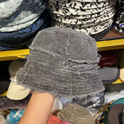 washed cotton bucket hat for women, view 6 - MRSLM