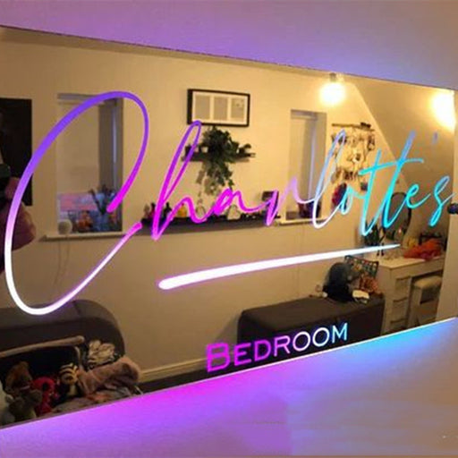 personalized name mirror light - MRSLM