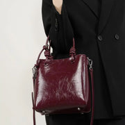 genuine leather crossbody handbag, view 5 - MRSLM