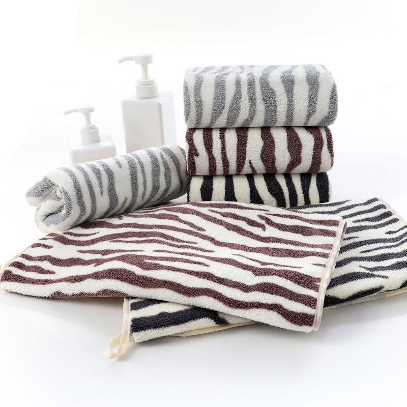 quick-dry zebra stripe microfiber towel, view 6 - MRSLM