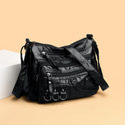 Women's soft PU leather multi-pocket crossbody bag, view 3 - MRSLM