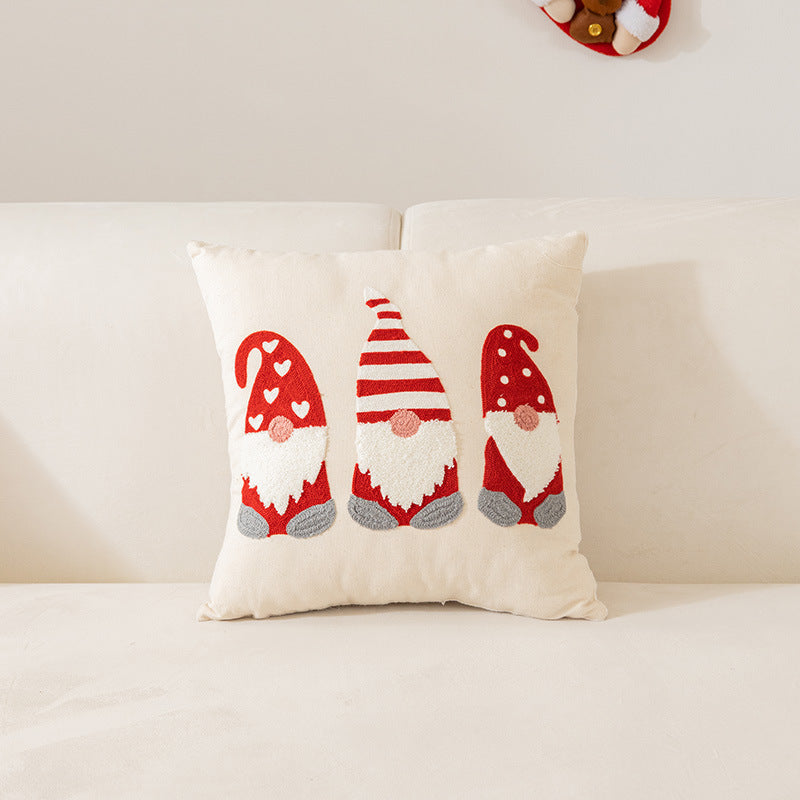 Embroidered Christmas pillow cover, view 10 - MRSLM