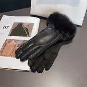 PU leather suede touch screen gloves, view 3 - MRSLM