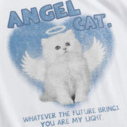 angel cat graphic cotton t-shirt, view 10 - MRSLM