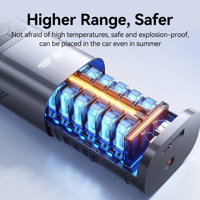 portable 30w car tire inflator with double cylinder air pump, view 8 - MRSLM