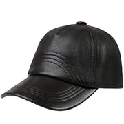 men's sheepskin leather baseball cap, view 5 - MRSLM