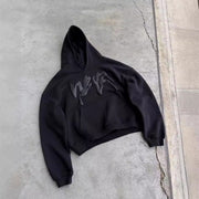 hip hop letters puff print hoodie, view 7 - MRSLM