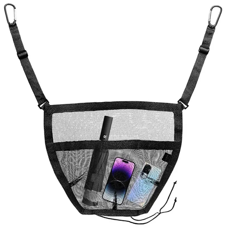 backseat dog barrier and mesh organizer, view 2 - MRSLM
