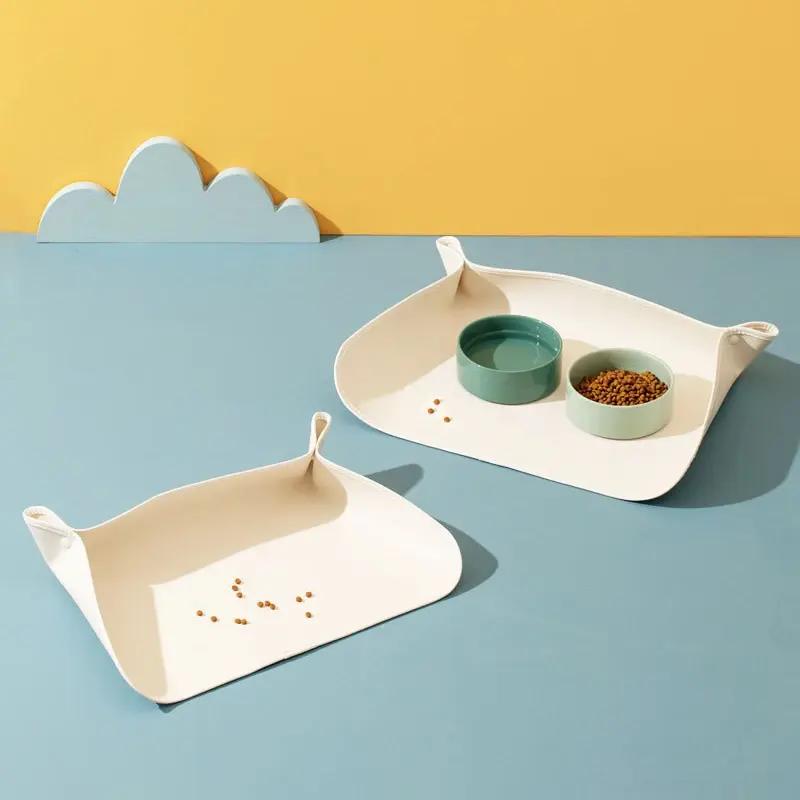 waterproof pu leather pet placemat - MRSLM