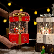 christmas gift box crystal ball lamp, view 3 - MRSLM