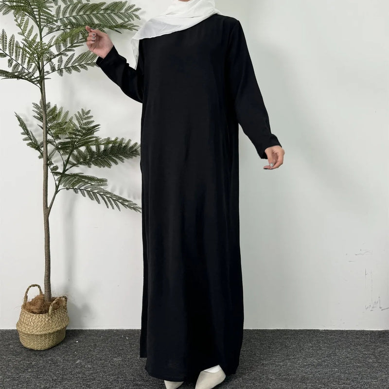 round neck long shirt dress, view 2 - MRSLM