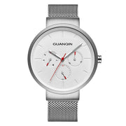men's quartz mesh band watch, view 3 - MRSLM