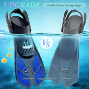 open heel snorkel fins, view 10 - MRSLM