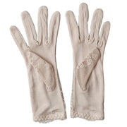 Women's lace silk gloves, view 2 - MRSLM
