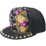 rivet flat brim cap, view 7 - MRSLM