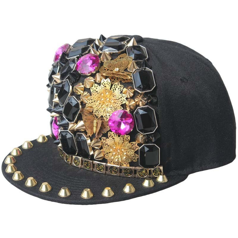 rivet flat brim cap, view 7 - MRSLM