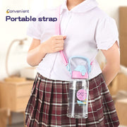 leakproof kids water bottle with straw, view 7 - MRSLM