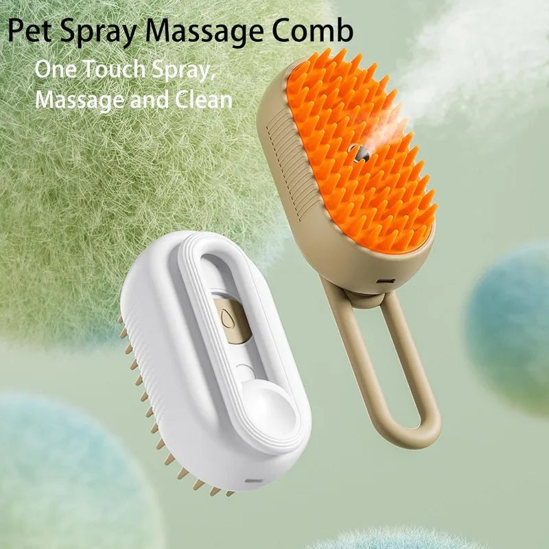 pet grooming steam brush, view 6 - MRSLM