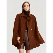 vintage wool cashmere cape coat, view 2 - MRSLM