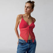 Mesh patchwork crop top, view 7 - MRSLM