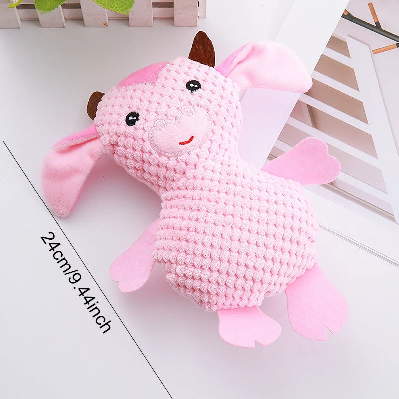 plush squeaky dog toy, view 2 - MRSLM