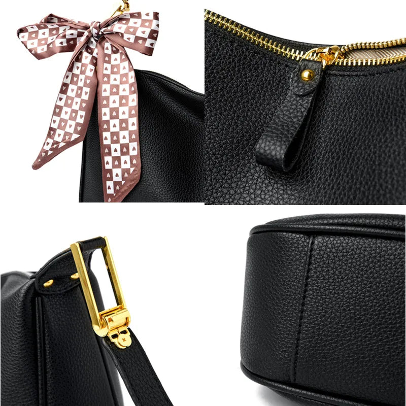 Women's soft PU leather crossbody bag, view 11 - MRSLM