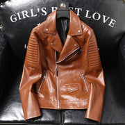 Men's biker PU leather jacket, view 4 - MRSLM