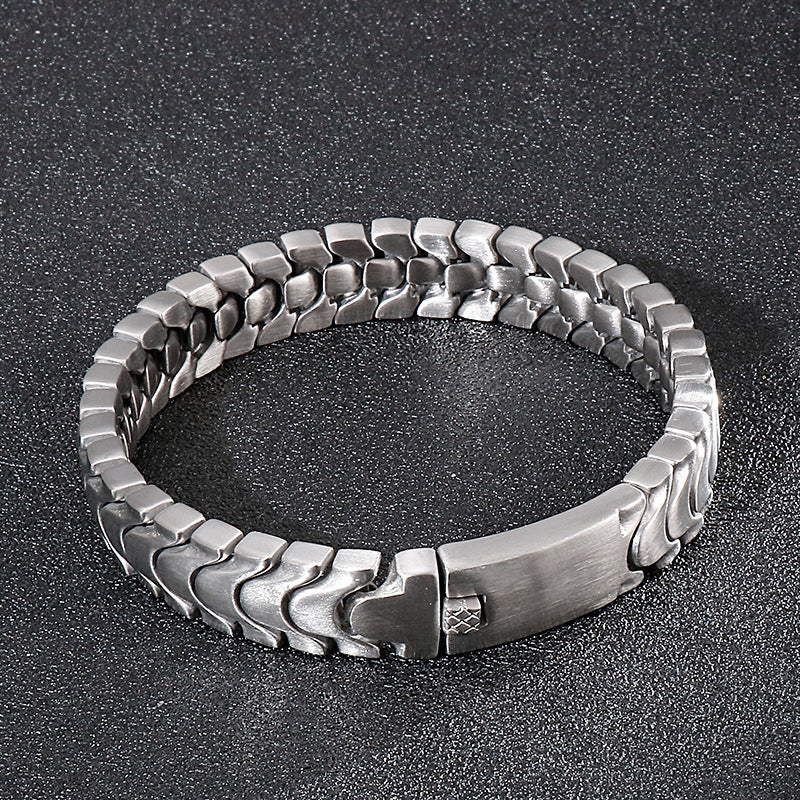men's frosted titanium steel bracelet - MRSLM