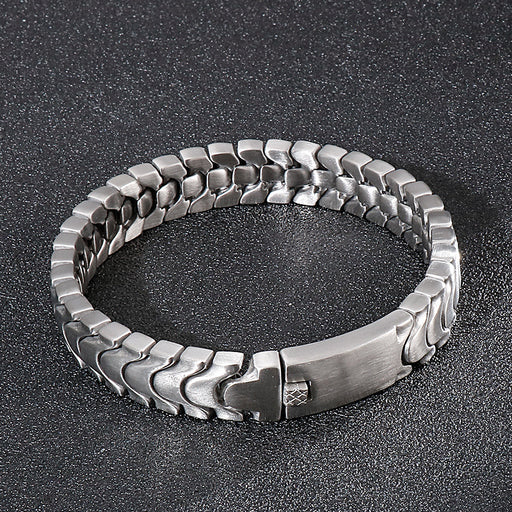 men's frosted titanium steel bracelet - MRSLM