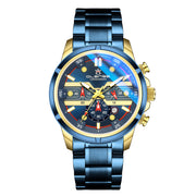 men's multifunction sports watch steel strap - MRSLM