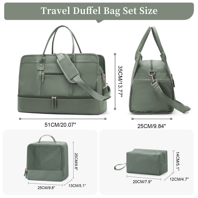 Women's large travel tote bag set, view 7 - MRSLM
