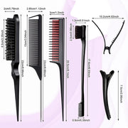 8-piece hair styling comb set, view 8 - MRSLM